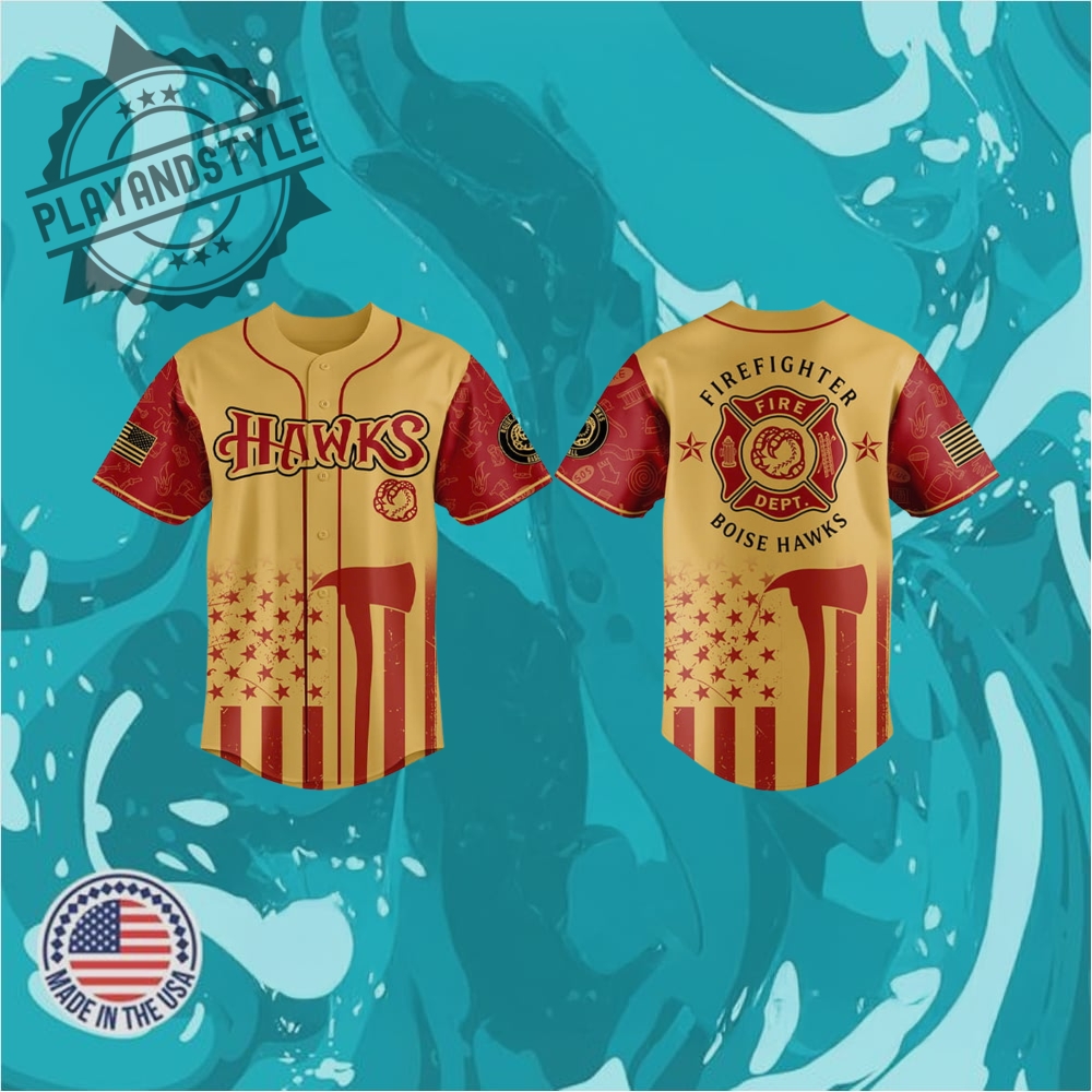 "Celebrate in Style: 2025 Limited Edition Commemorative Jerseys Collection" 6 Boise Hawks Firefighter Appreciation Jersey 2025