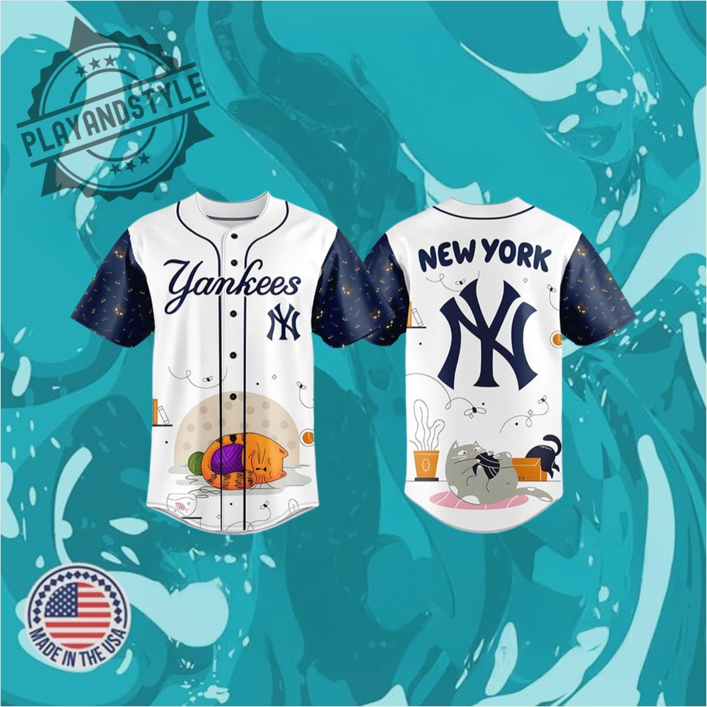 "Celebrate in Style: 2025 Limited Edition Commemorative Jerseys Collection" 7 2025 Yankees X Cat Day Jersey