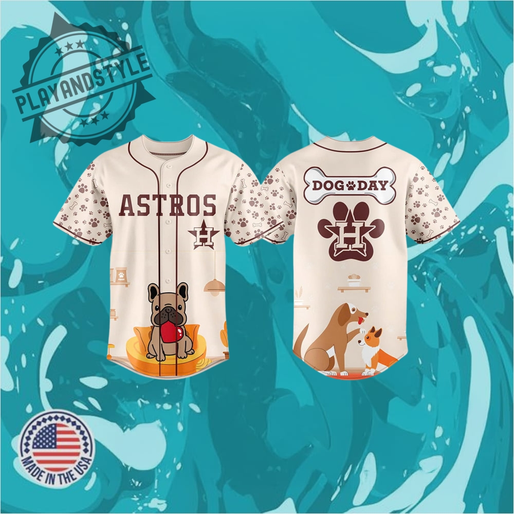 "Celebrate in Style: 2025 Limited Edition Commemorative Jerseys Collection" 8 2025 Astros X Dog Day Jersey