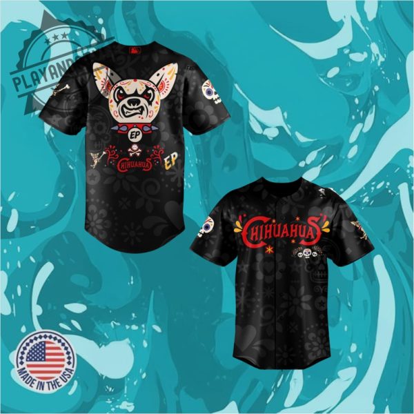 El Paso Chihuahuas X Dia De Los Muertos 2025 Baseball Jersey playandstyle 1