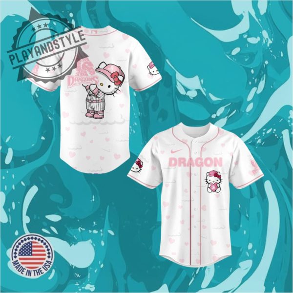 Dayton Dragons Hello Kitty Night 2025 Baseball Jersey playandstyle 1