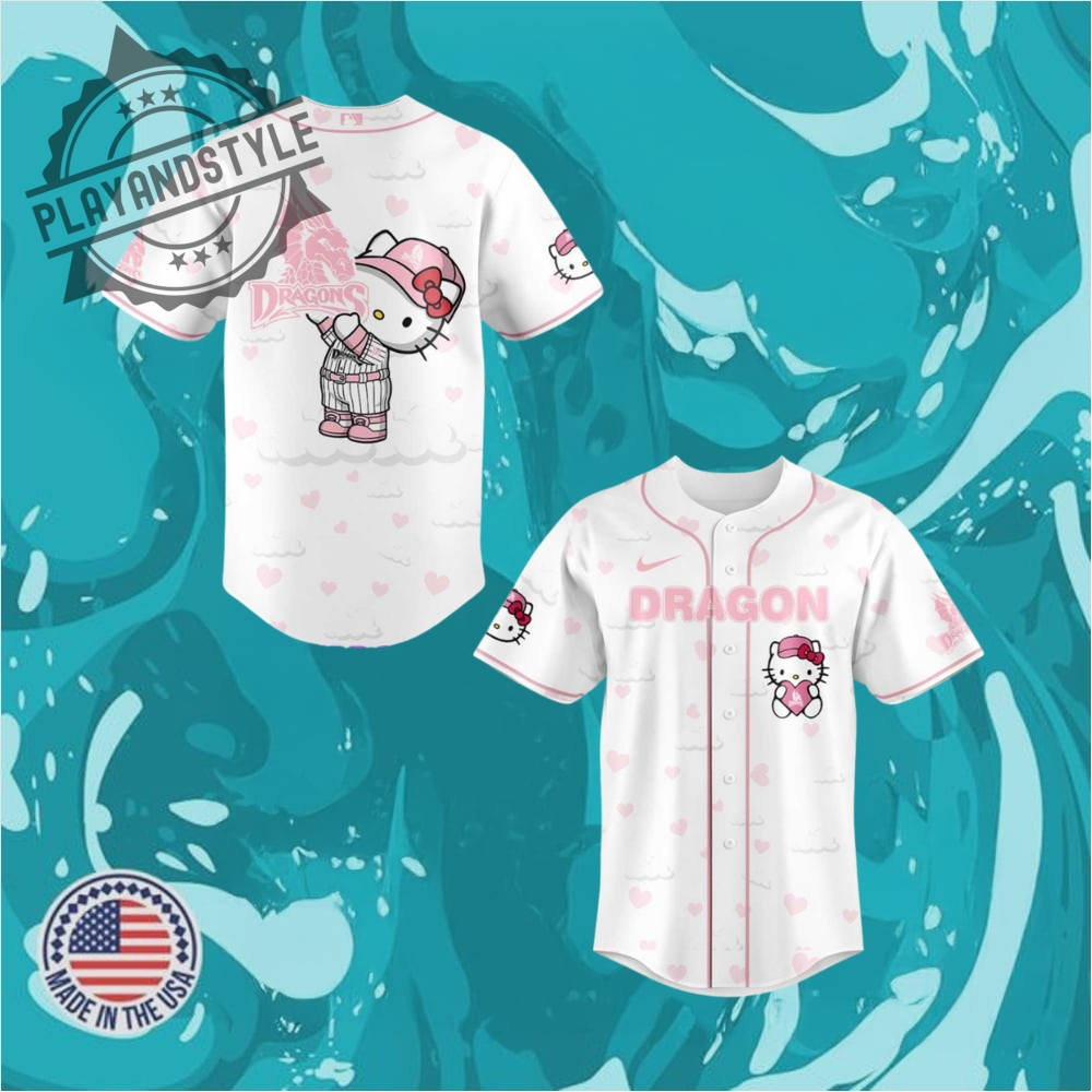"Celebrate in Style: 2025 Limited Edition Commemorative Jerseys Collection" 18 Dayton Dragons Hello Kitty Night 2025 Baseball Jersey