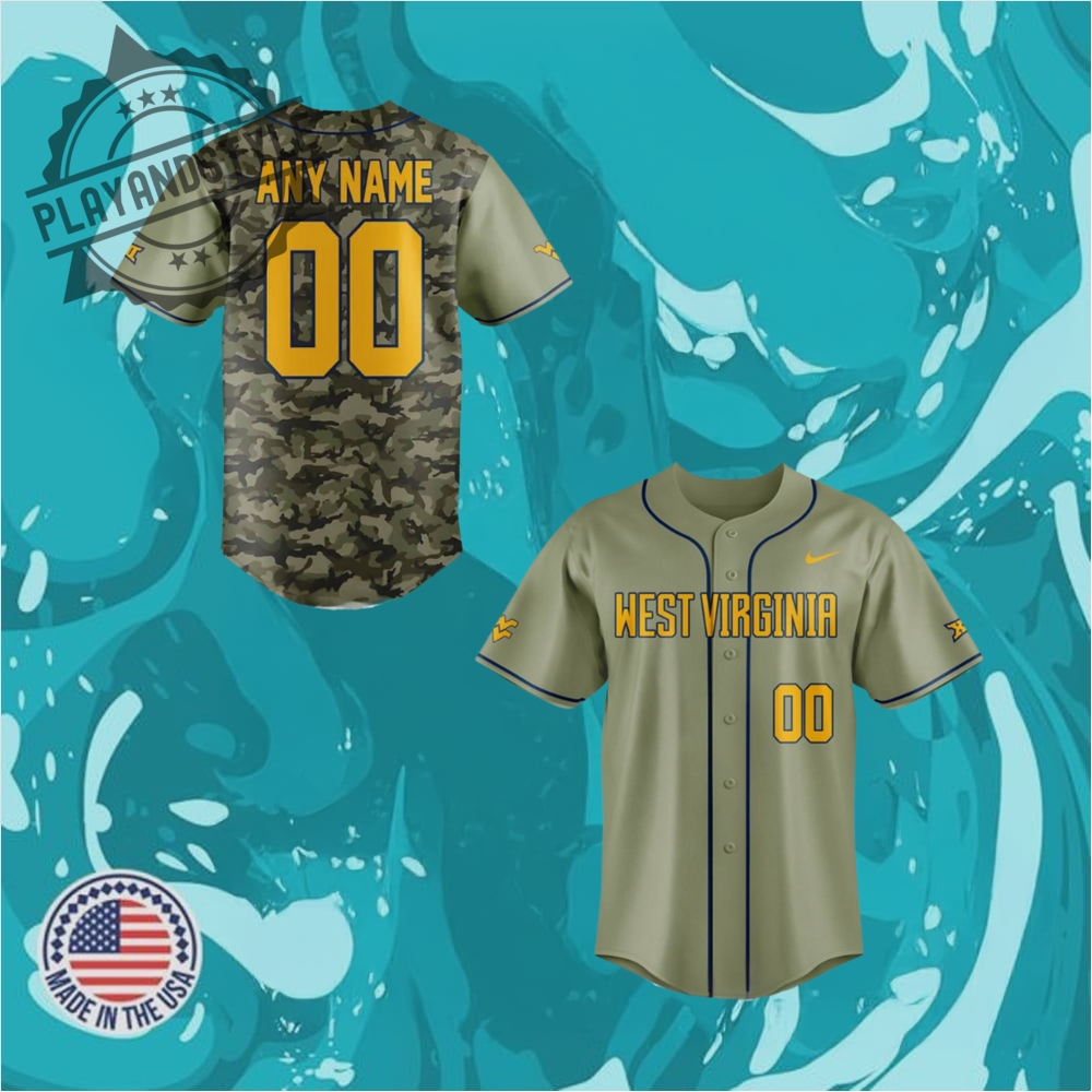 "Celebrate in Style: 2025 Limited Edition Commemorative Jerseys Collection" 20 West Virginia Mountaineers 2025 Camo Baseball Jersey Gift For Fans