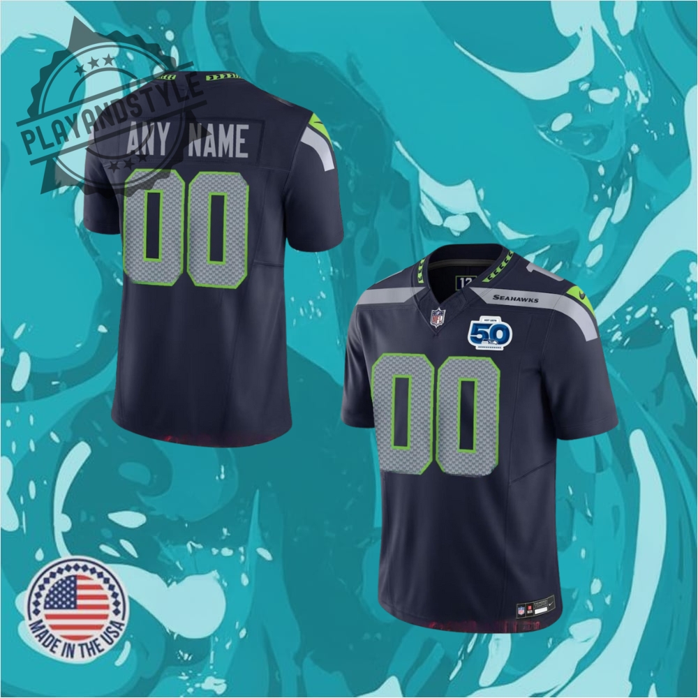 "Celebrate in Style: 2025 Limited Edition Commemorative Jerseys Collection" 27 Seattle Seahawks 50Th Anniversary Limited Edition Football Jersey
