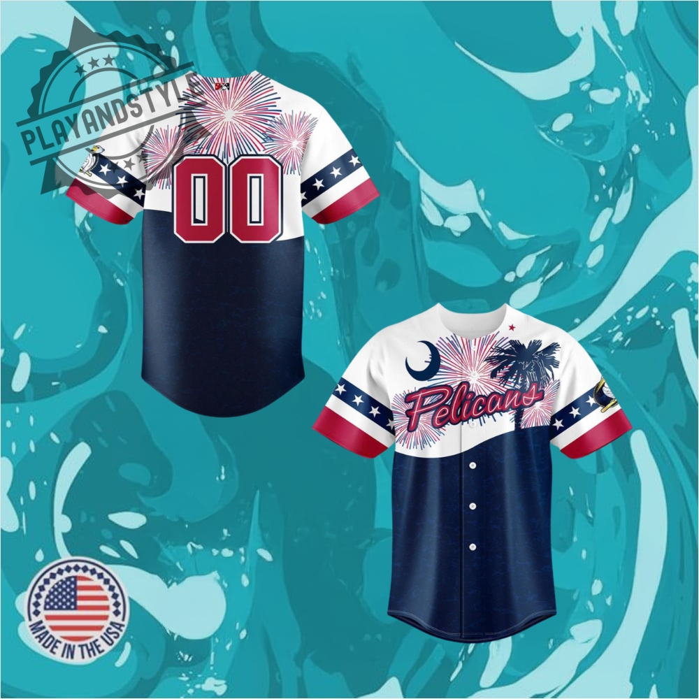 "Celebrate in Style: 2025 Limited Edition Commemorative Jerseys Collection" 29 Myrtle Beach Pelicans Independence Day 2025 Baseball Jersey