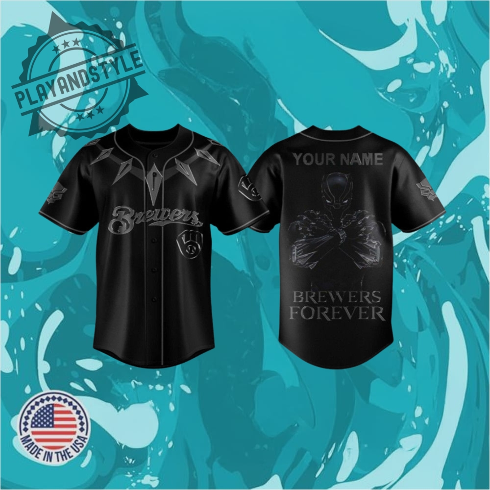 "Top 2025 Limited Edition Sports Jerseys for Ultimate Fans" 4 Black Panther Brewers Forever Jersey 2025