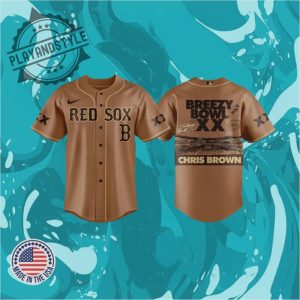 Boston Red Sox Mlb Chris Brown Breezy Bowl Xx Jersey playandstyle 1