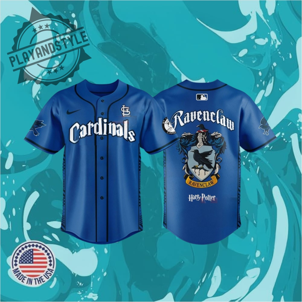 "Top 2025 Limited Edition Sports Jerseys for Ultimate Fans" 20 Cardinals X Harry Potter Night Ravenclaw House Baseball Jersey