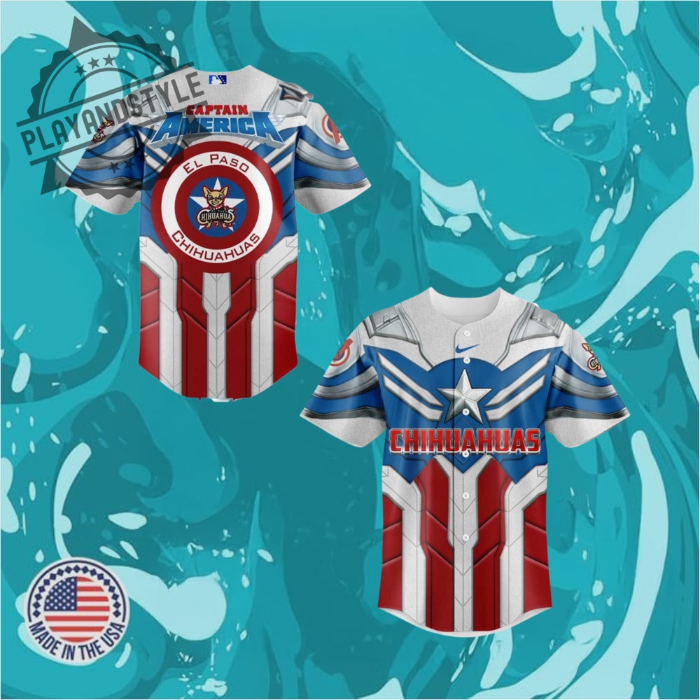 "Top 2025 Limited Edition Sports Jerseys for Ultimate Fans" 24 El Paso Chihuahuas X Captain America Marvel Limited Edition Baseball Jersey