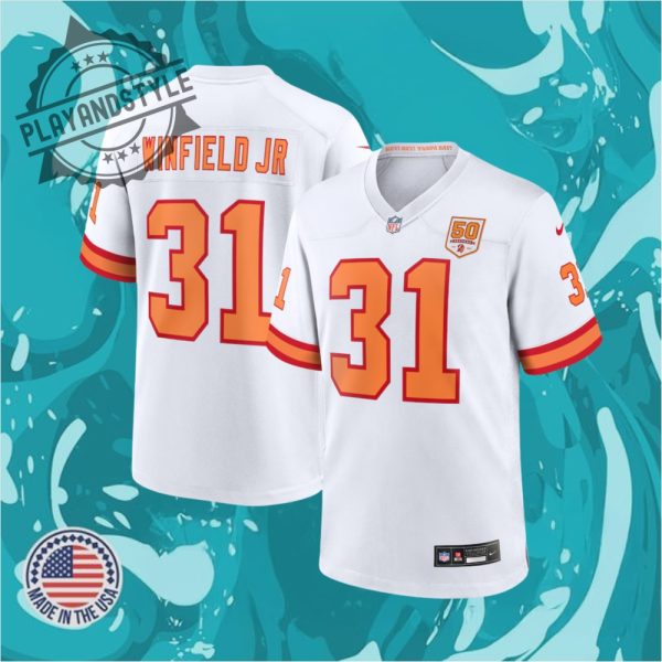 Mens Nike Antoine Winfield Jr. White 76 50Th Season Game Jersey playandstyle 1
