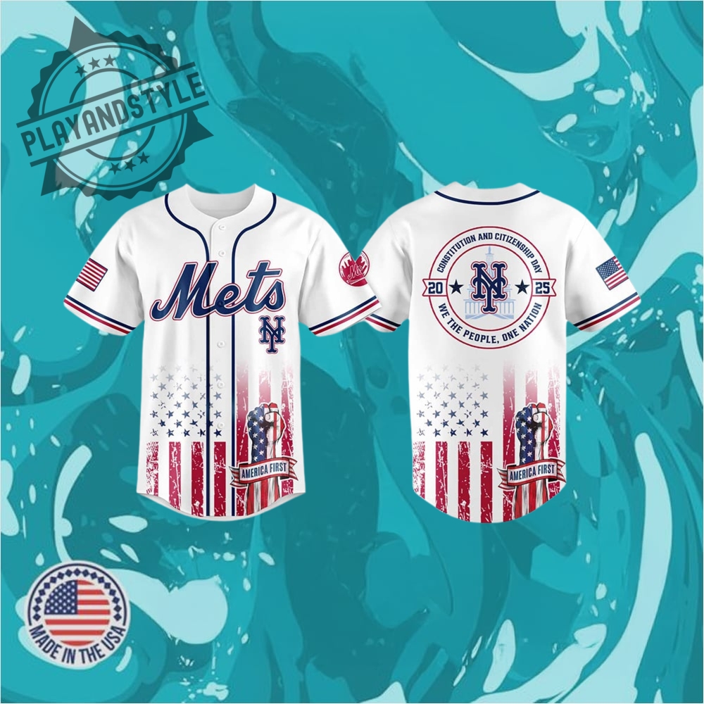 "Top 5 Must-Have Sports Jerseys for 2025: Celebratory Editions" 8 2025 Mets Happy Constitution And Citizenship Day Jersey