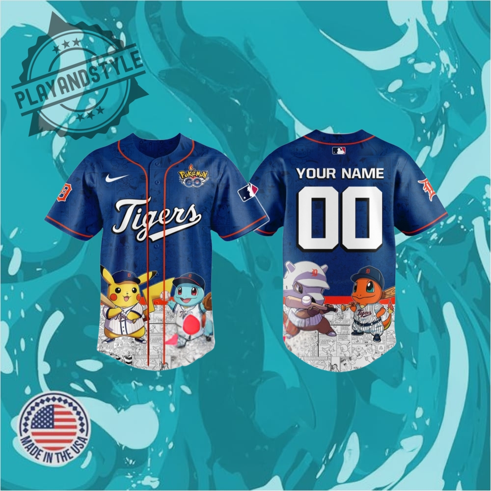 "Top 5 Must-Have Sports Jerseys for 2025: Celebratory Editions" 12 Personalized Tigers Mlb X Pokemon Go Baseball Jersey