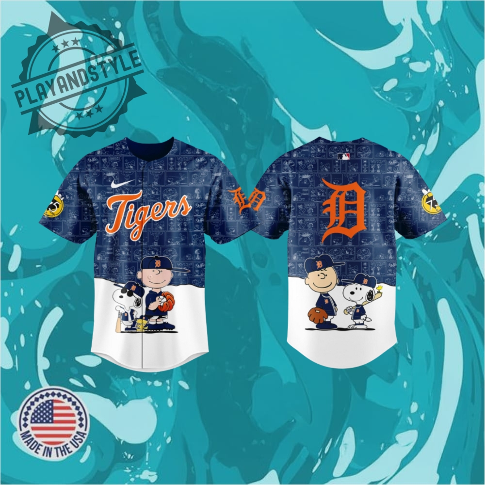"Top 5 Must-Have Sports Jerseys for 2025: Celebratory Editions" 15 Detroit Tigers 2025 Peanuts Baseball Jersey