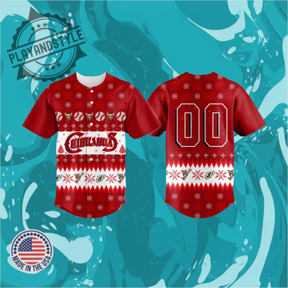 "Top 5 Must-Have Sports Jerseys for 2025: Celebratory Editions" 25 El Paso Chihuahuas Christmas In July Baseball Jersey