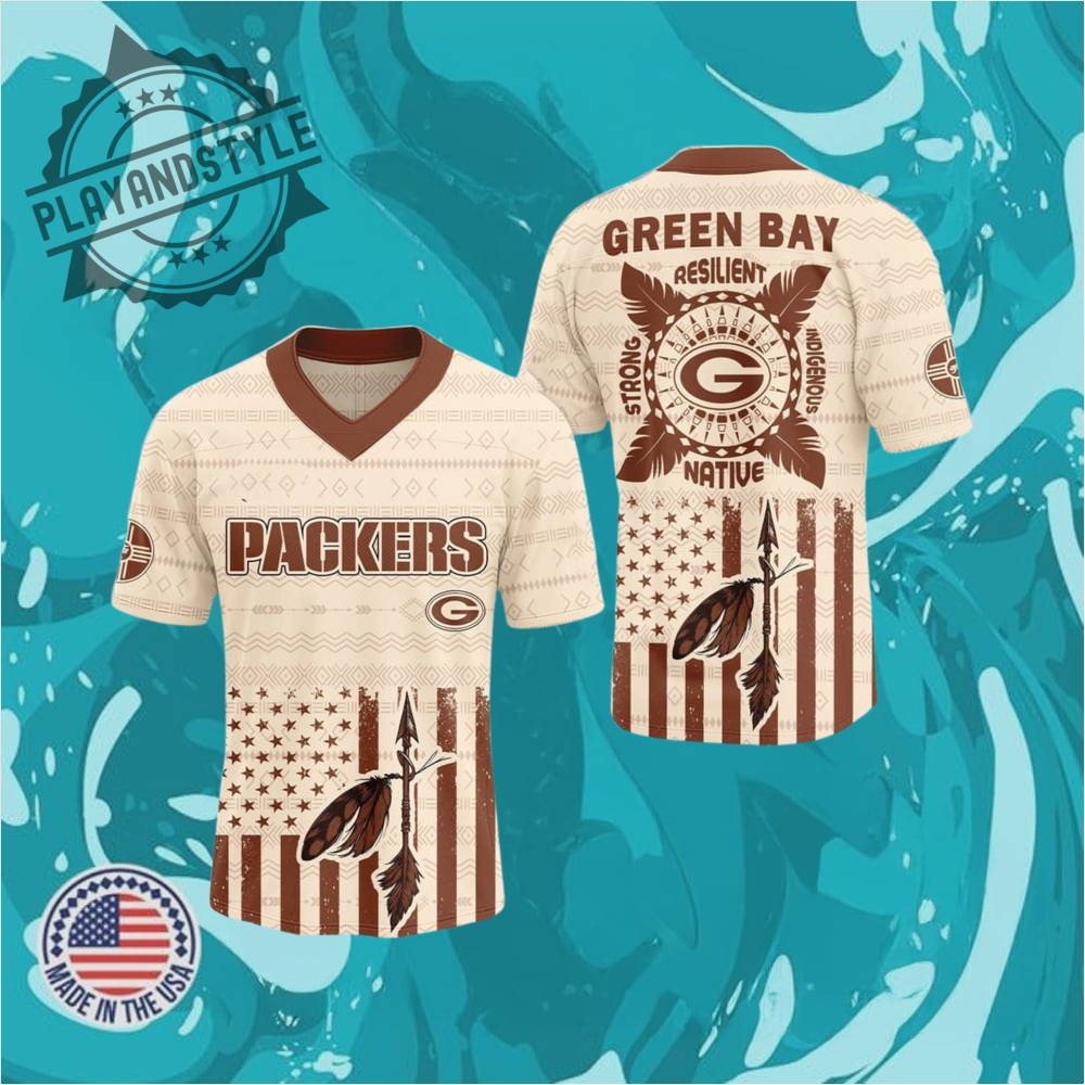 "2025 Limited Edition NFL and MLB Jerseys: Unique Collectibles Unveiled" 2 Bay Packers Native American Jersey 2025