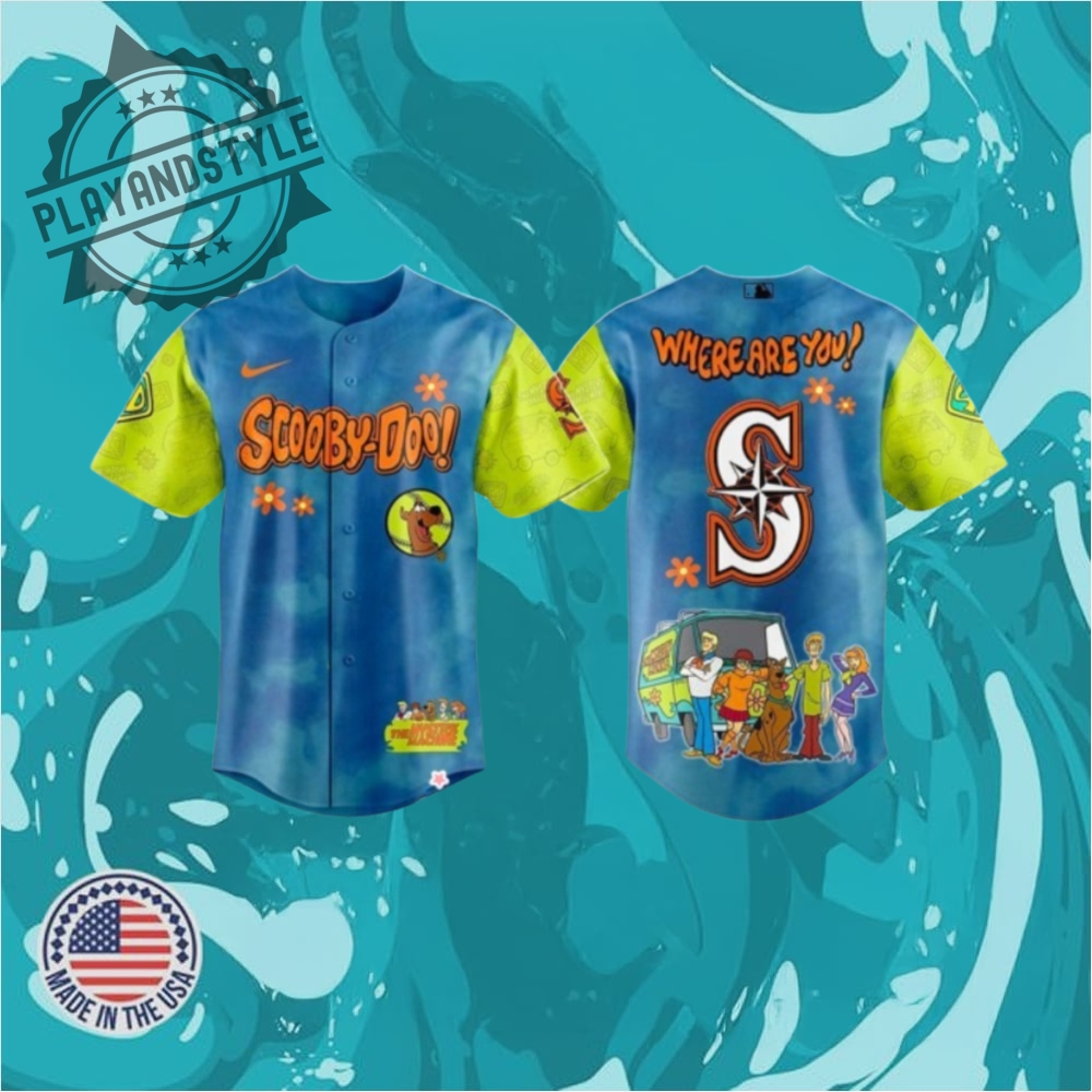 "2025 Limited Edition NFL and MLB Jerseys: Unique Collectibles Unveiled" 22 Seattle Mariners Collab Scooby Doo Jersey Collection 2025 Baseball Jersey