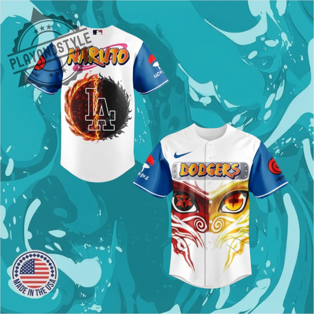 "2025 Limited Edition NFL and MLB Jerseys: Unique Collectibles Unveiled" 24 Los Angeles Dodgers Mlb Collab Naruto Sasuke 2025 Baseball Jersey