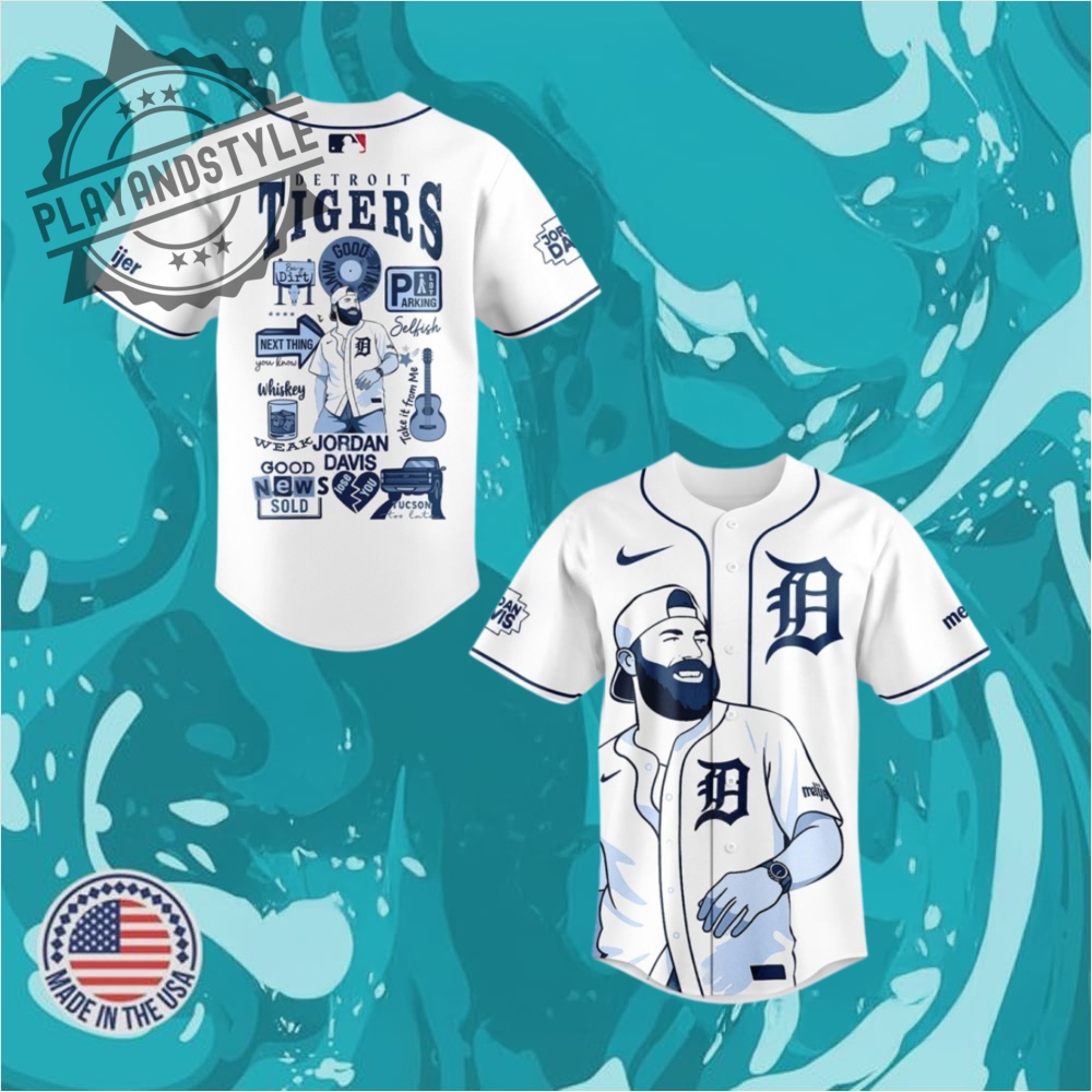 "2025 Limited Edition NFL and MLB Jerseys: Unique Collectibles Unveiled" 26 Detroit Tigers Mlb Collab Jordan Davis Music Baseball Jersey