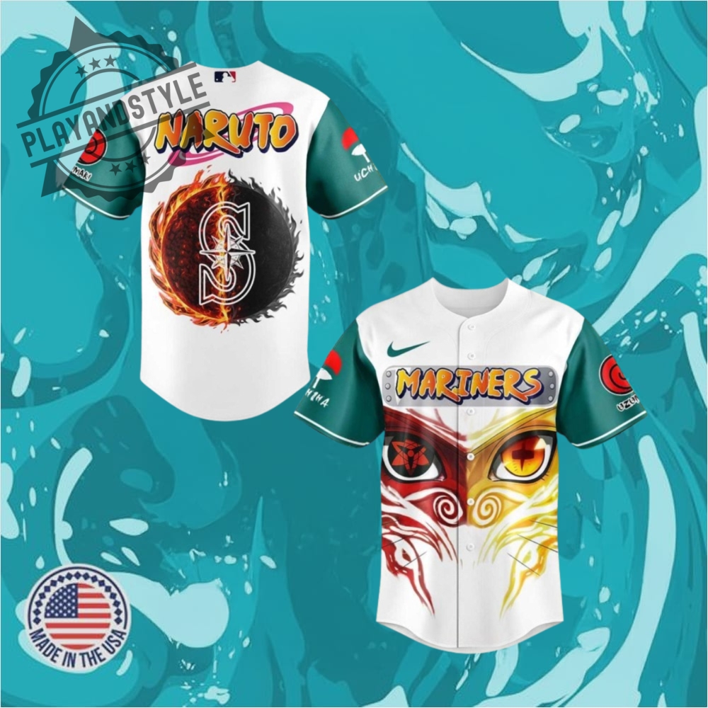 "2025 Limited Edition NFL and MLB Jerseys: Unique Collectibles Unveiled" 27 Seattle Mariners Mlb Collab Naruto Sasuke 2025 Baseball Jersey