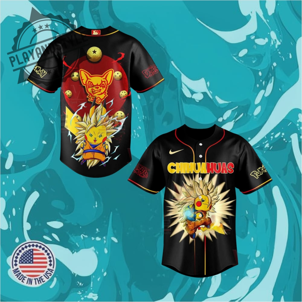 "Top 5 Must-Have Crossover Baseball Jerseys for 2025 Fans" 5 El Paso Chihuahuas Pikachu Super Saiyan Baseball Jersey