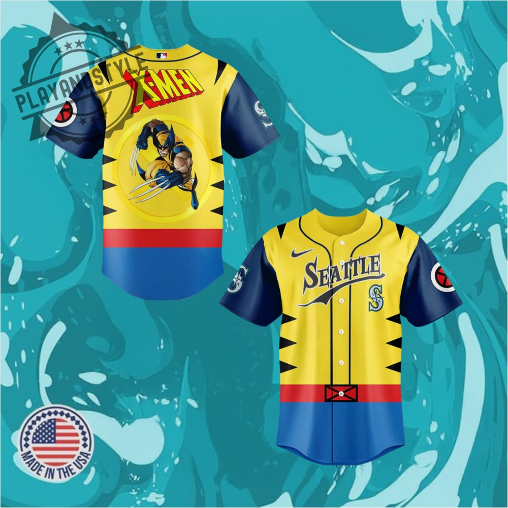 "Top 5 Must-Have Crossover Baseball Jerseys for 2025 Fans" 14 Seattle Mariners 2025 Wolverines Marvel Day Celebration Baseball Jersey