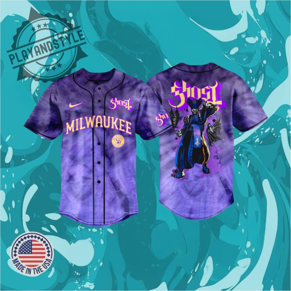 "Top 5 Must-Have Crossover Baseball Jerseys for 2025 Fans" 20 Milwaukee Brewers X Ghost Band World Tour 2025 Limited Jersey
