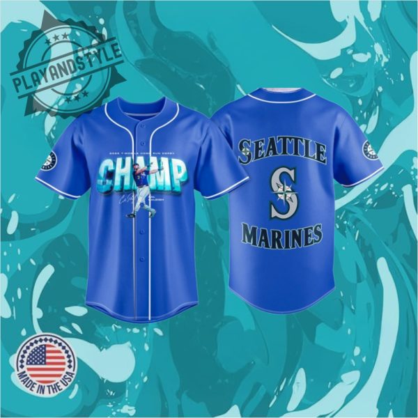 Big Dumper Power Home Run King 2025 Seattle Mariners Jersey playandstyle 1