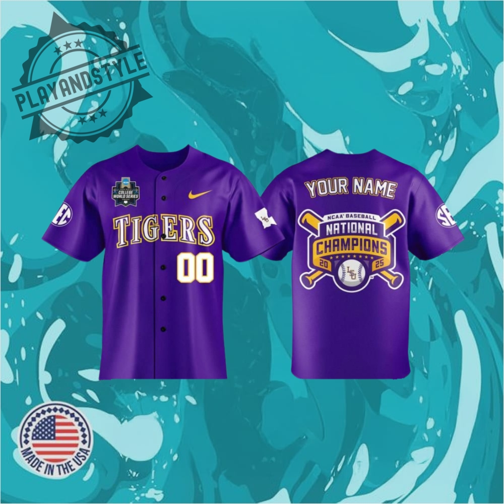 "Celebrate Inclusivity with 2025 Special Event and Awareness Jerseys" 7 Lsu Tigers 2025 Ncaa Baseball Champions Jersey Mens College World Series