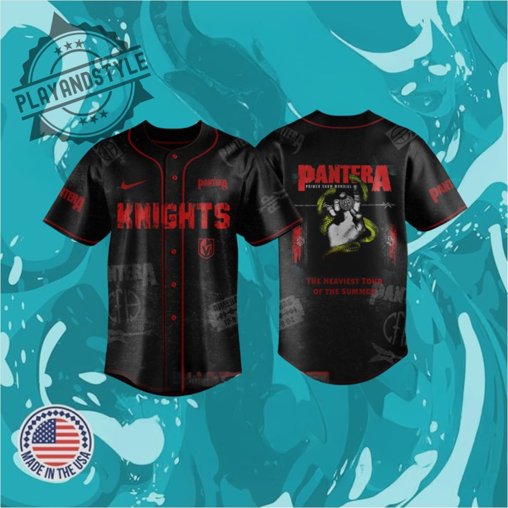 "Celebrate Inclusivity with 2025 Special Event and Awareness Jerseys" 22 Vegas Golden Knights Pantera Tour 2025 Celebration Baseball Jersey