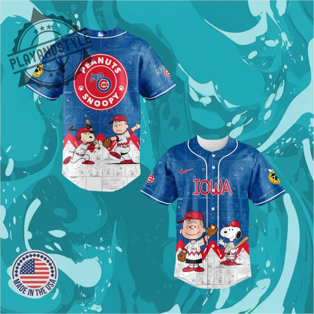 "Celebrate Inclusivity with 2025 Special Event and Awareness Jerseys" 23 Iowa Cubs Milb Snoopy 2025 Peanuts Celebrate Baseball Jersey