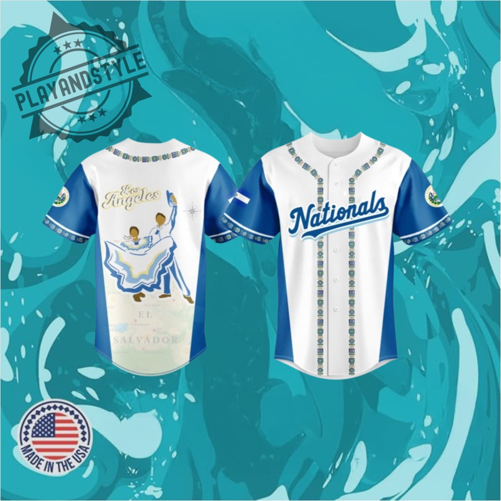 "Top 2025 MLB Jerseys: Celebrate Heritage, Heroes, and Iconic Stars" 12 2025 Washington Nationals Salvadoran Heritage Night Jersey