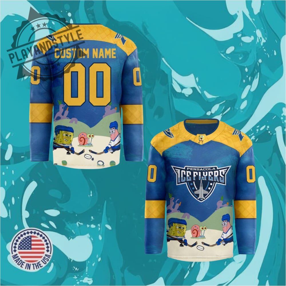 "Top 2025 MLB Jerseys: Celebrate Heritage, Heroes, and Iconic Stars" 13 Pensacola Ice Flyers X Spongebob Squarepants Special New 2025 Jersey