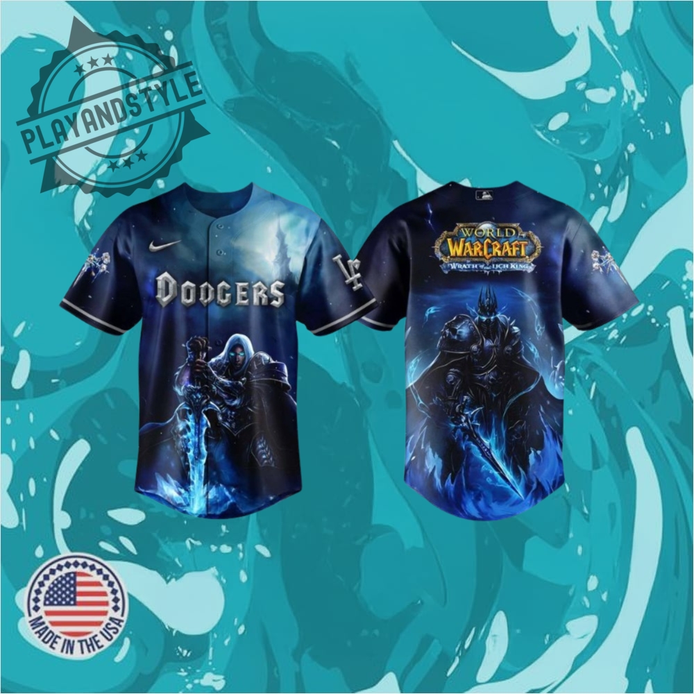 "Top 2025 MLB Jerseys: Celebrate Heritage, Heroes, and Iconic Stars" 20 Los Angeles Dodgers X Warcraft Wrath Of The Lich King Baseball Jersey