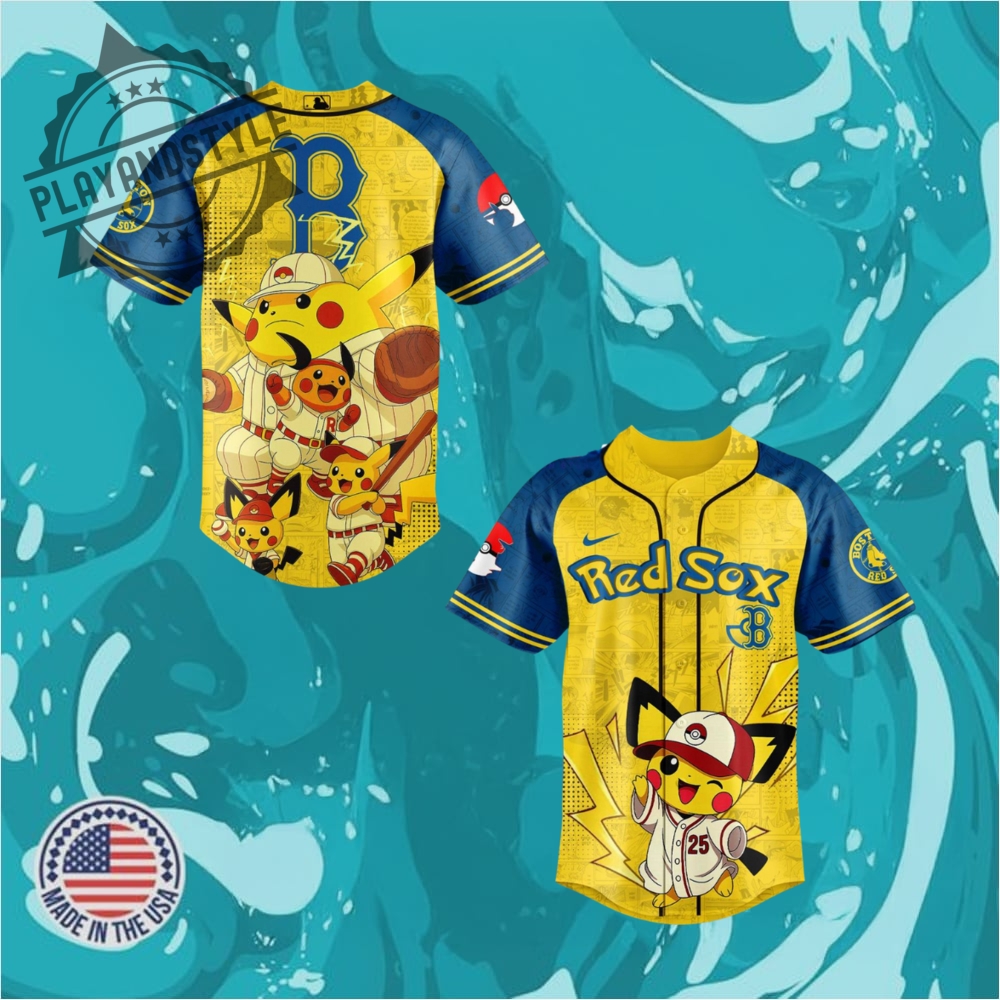 "Top 2025 MLB Jerseys: Celebrate Heritage, Heroes, and Iconic Stars" 27 Boston Red Sox X Pokémon Go Night 2025 Limited Edition Jersey