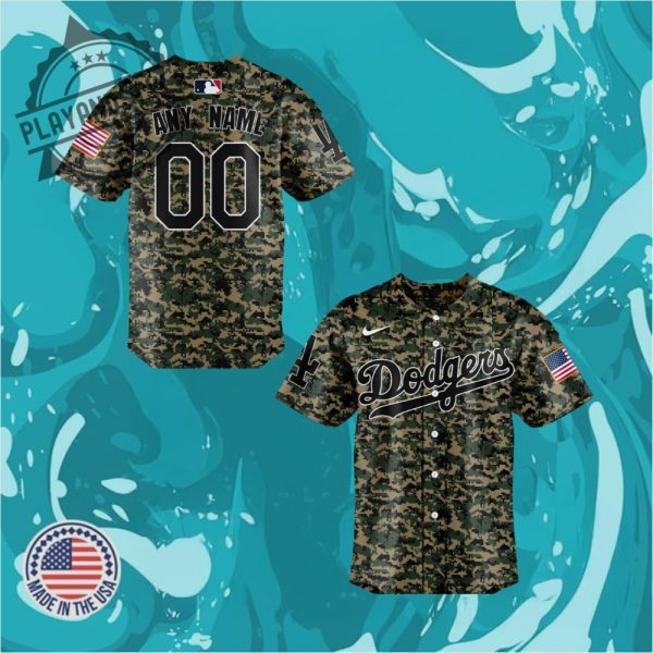 Dodgers 2024 Veterans Day Baseball Jersey Los Angeles playandstyle 1