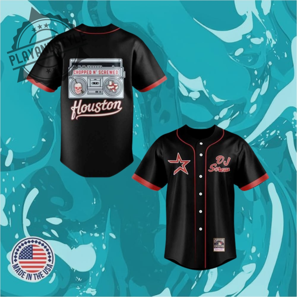 Chopped N Screwed Dj Screw Houston Baseball Jersey