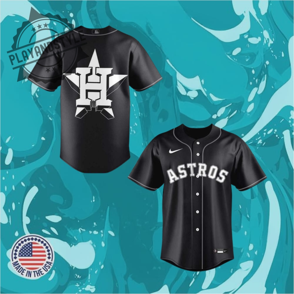Houston Astros Black Lights Out Jersey Limited Edition Baseball