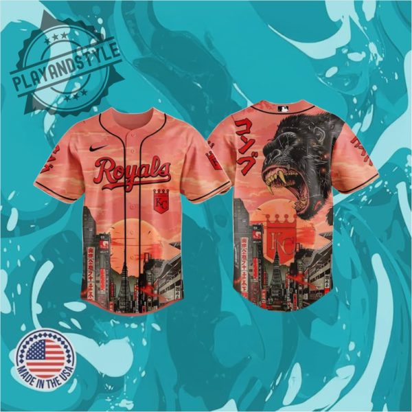 Kansas City Royals Mlb X Japanese Heritage Kong Custom Baseball Jersey playandstyle 1