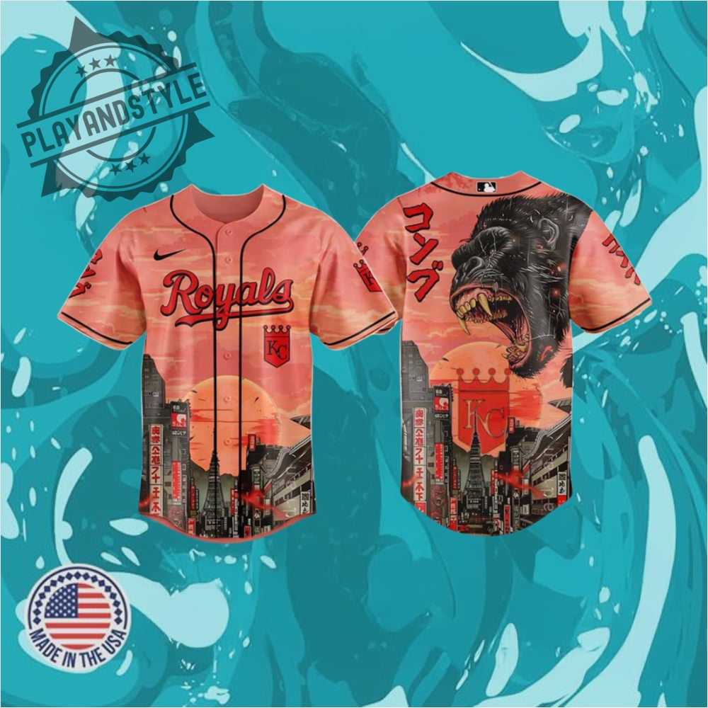 Kansas City Royals Mlb X Japanese Heritage Kong Custom Baseball Jersey