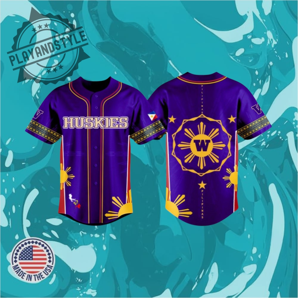 "Celebrate 2025 with Special Edition Jerseys: Military, Heritage, and More!" 3 2025 Huskies Celebrating Filipino Heritage Night Jersey