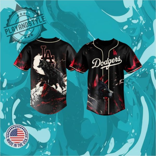 La Dodgers Wolf Night Jersey 2025 playandstyle 1