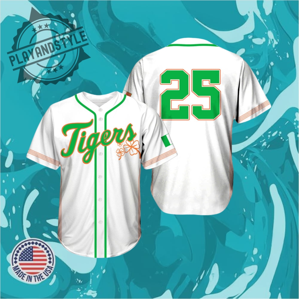 "Celebrate 2025 with Special Edition Jerseys: Military, Heritage, and More!" 15 2025 Tigers Irish Heritage Jersey Giveaway