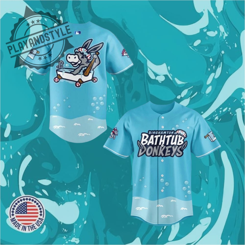 "Celebrate 2025 with Special Edition Jerseys: Military, Heritage, and More!" 22 Binghamton Rumble Ponies 2025 Baseball Jersey Bathtub Donkeys