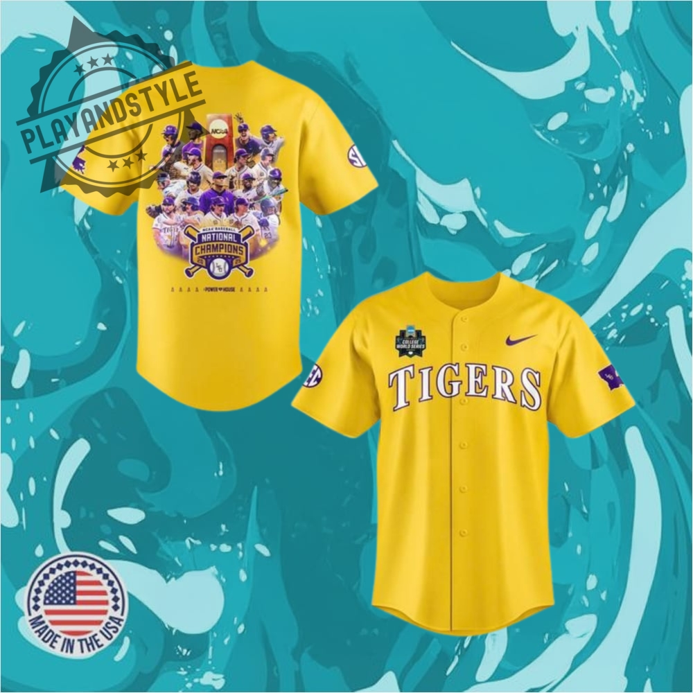 "Celebrate 2025 with Special Edition Jerseys: Military, Heritage, and More!" 29 2025 Lsu Tigers Ncaa Baseball Champions Limited Jersey