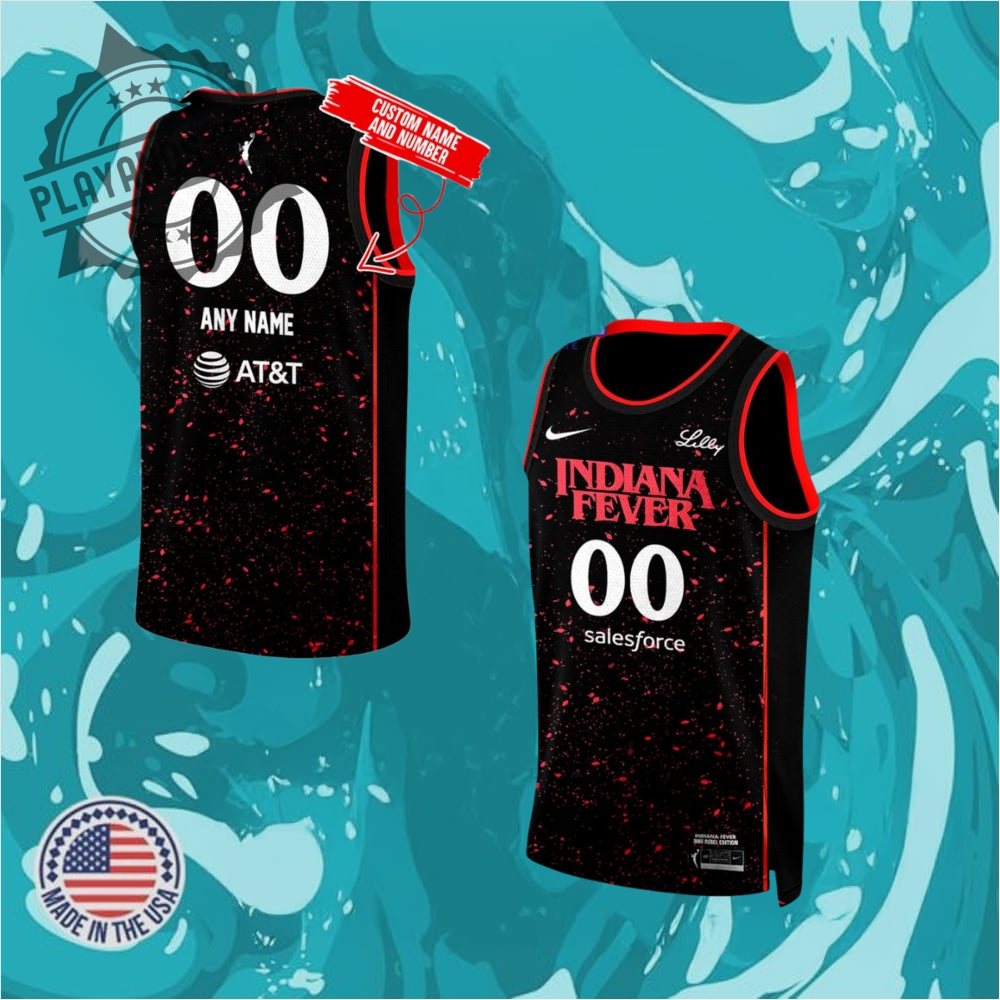 Indiana Fever Stranger Things Rebel Swingman Black Jersey