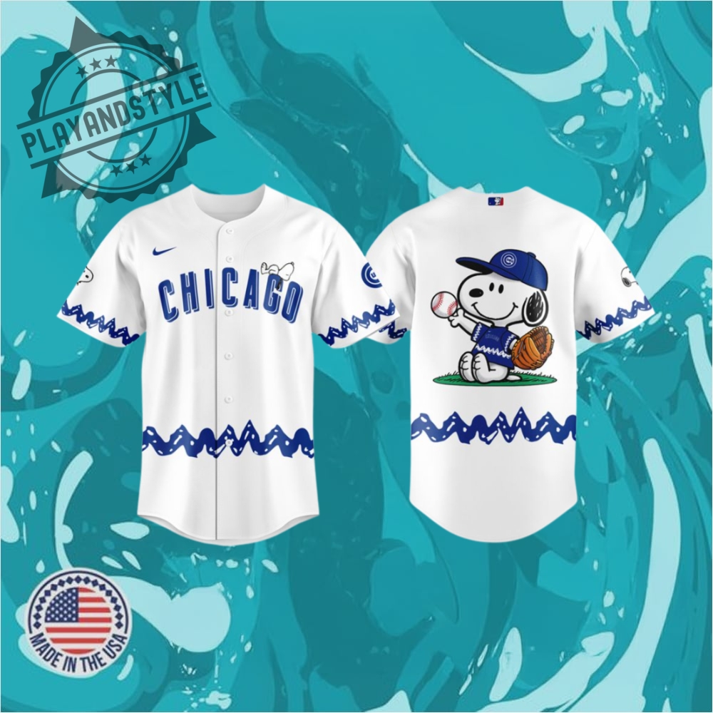 Chicago Cubs X Peanuts Day 2025 Baseball Jersey  White