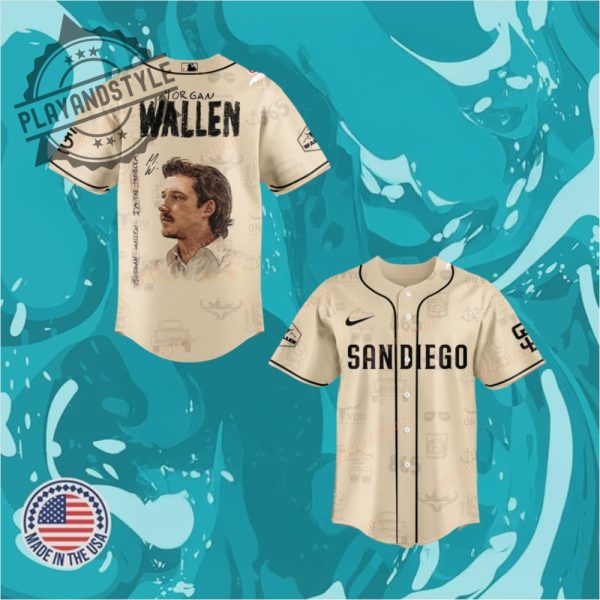 San Diego Padres X Morgan Wallen Im The Problem Tour 2025 Baseball Jersey playandstyle 1