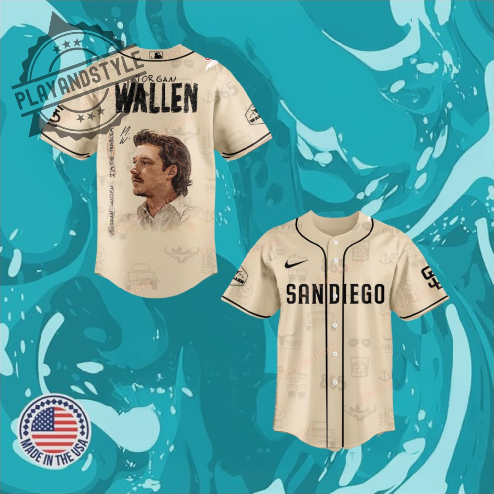 San Diego Padres X Morgan Wallen Im The Problem Tour 2025 Baseball Jersey