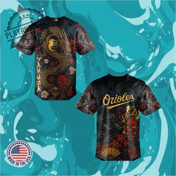 Baltimore Orioles Mlb Yakuza Bloodline Baseball Jersey playandstyle 1