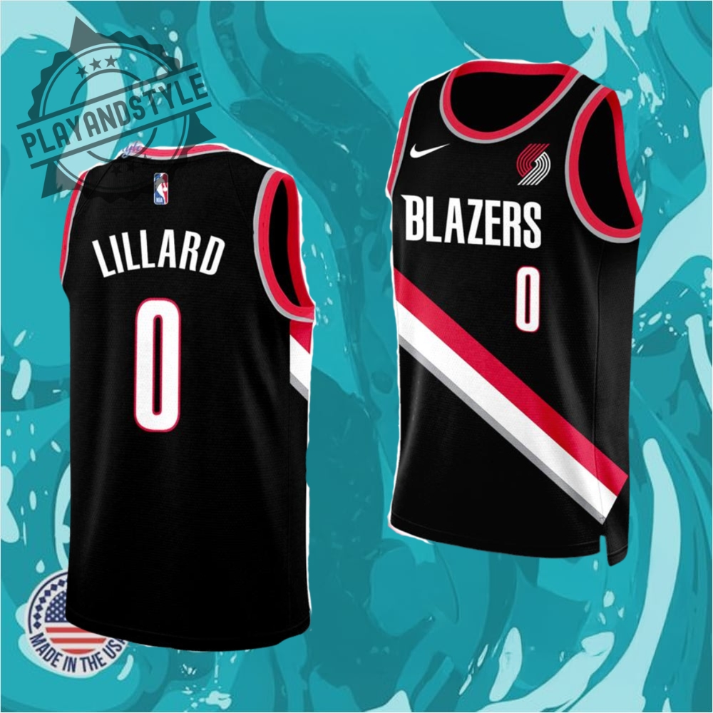 Damian Lillard Back To Portland Trail Blazers Baskeball Jersey